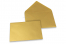 Sobres para tarjetas de felicitación de colores - Dorado metalizado, 114 x 162 mm | Paisdelossobres.es