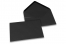Sobres para tarjetas de felicitación de colores - Negro, 125 x 175 mm | Paisdelossobres.es