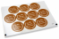 Cierres comunión - la mia prima comunione marrón con guirnalda blanca | Paisdelossobres.es