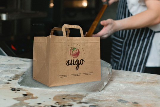 Bolsas de papel con asas planas | Paisdelossobres.es