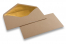 Sobres de papel kraft forrados - 110 x 220 mm (EA 5/6) Oro | Paisdelossobres.es