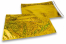 Sobres metalizados de colores - Dorado holográfico 229 x 324 mm | Paisdelossobres.es