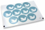 Cierres bautizo - azul con paloma blanca | Paisdelossobres.es
