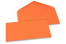 Sobres para tarjetas de felicitación de colores - Naranja, 110 x 220 mm | Paisdelossobres.es