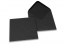 Sobres para tarjetas de felicitación de colores - Negro, 155 x 155 mm | Paisdelossobres.es