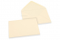 Sobres para tarjetas de felicitación de colores - Blanco marfil, 125 x 175 mm | Paisdelossobres.es