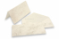 Sobre estampado mármol (110 x 220 mm) y tarjeta (105 x 210 mm) - mármol marrón, sin forro interior | Paisdelossobres.es