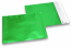 Sobres metalizados mate de colores - Verde 165 x 165 mm | Paisdelossobres.es
