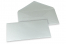 Sobres para tarjetas de felicitación de colores - Plata metalizado, 110 x 220 mm | Paisdelossobres.es