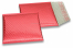 Sobres acolchados ECO metalizados - rojo 165 x 165 mm | Paisdelossobres.es
