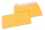 Sobres de papel de color - Amarillo dorado, 110 x 220 mm  | Paisdelossobres.es