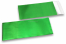 Sobres metalizados mate de colores - Verde 110 x 220 mm  | Paisdelossobres.es