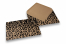 Sobres animal print - kraft marrón, negro, estampado de leopardo | Paisdelossobres.es