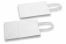 Bolsas de papel con asas redondas - blanco, 140 x 80 x 210 mm, 90 gramos | Paisdelossobres.es