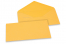 Sobres para tarjetas de felicitación de colores - Amarillo-dorado, 110 x 220 mm | Paisdelossobres.es