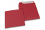 Sobres de papel de color - Rojo oscuro, 160 x 160 mm | Paisdelossobres.es
