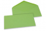Sobres para tarjetas de felicitación de colores - Verde manzana, 110 x 220 mm | Paisdelossobres.es
