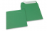 Sobres de papel de color - Verde oscuro, 160 x 160 mm | Paisdelossobres.es