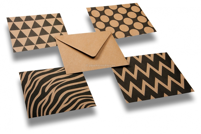Sobres Kraft decorativos