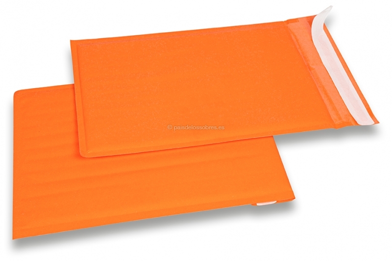 Lote de 25 sobres acolchados para envolver con burbujas de color naranja TONESPAC 