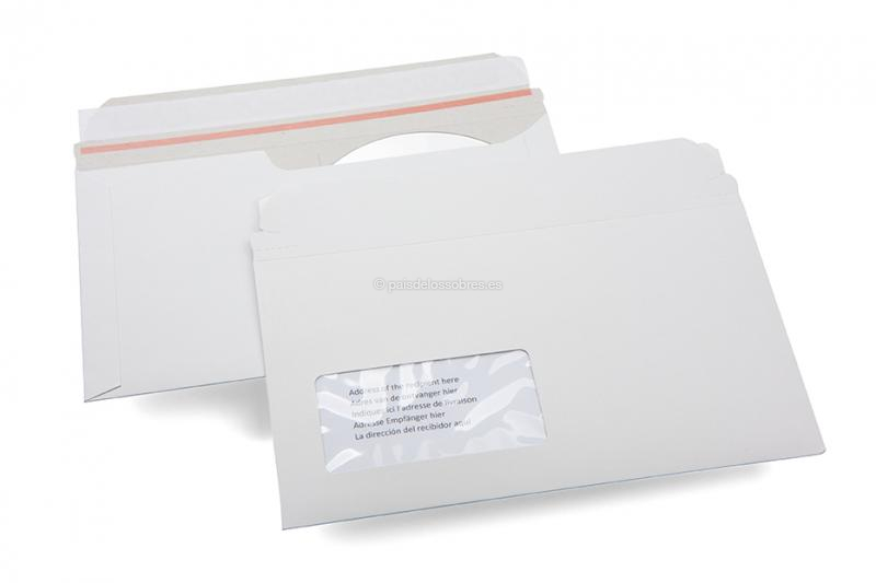 Sobres de cartón con bolsillo multimedia - sobre del CD/DVD con ventana