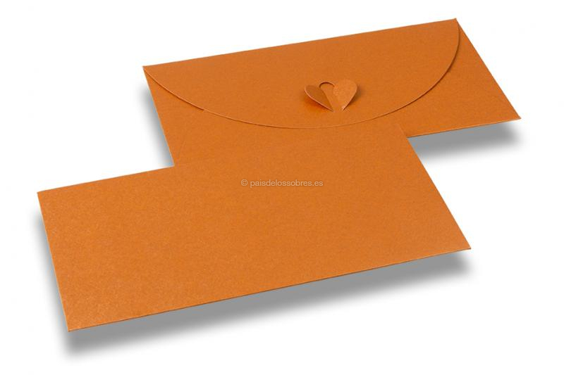 Enveloppen met hartsluiting - Koper