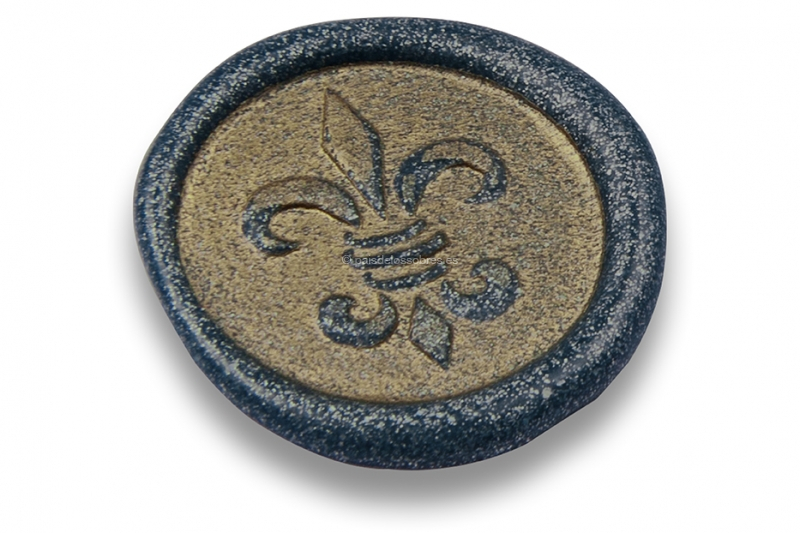 Sellos de lacre - Lirio francés azul oscuro