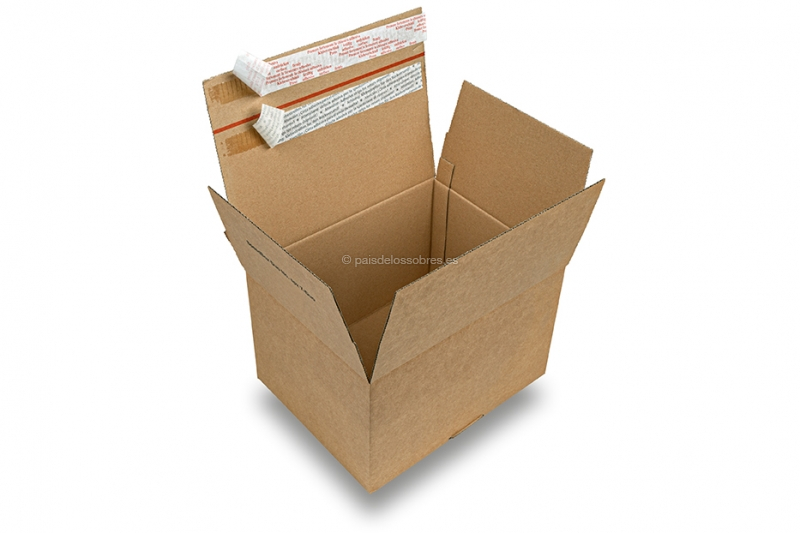 Caja automontable para devoluciones