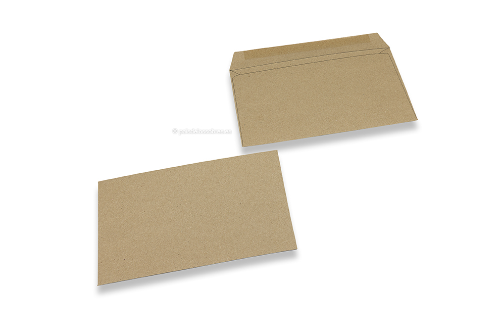 Sobres comerciales reciclados, 114 x 162 mm, C 6, cierre engomado, 70 grs