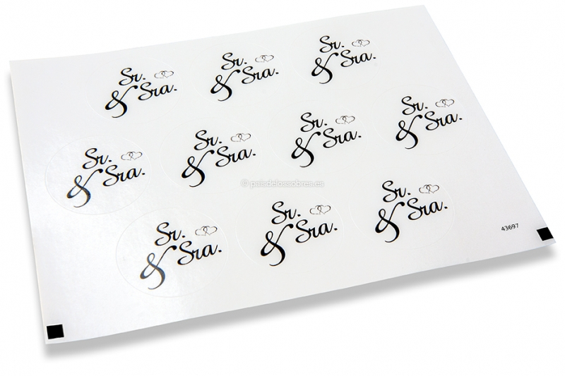 Cierres boda - Sr. & Sra. negro