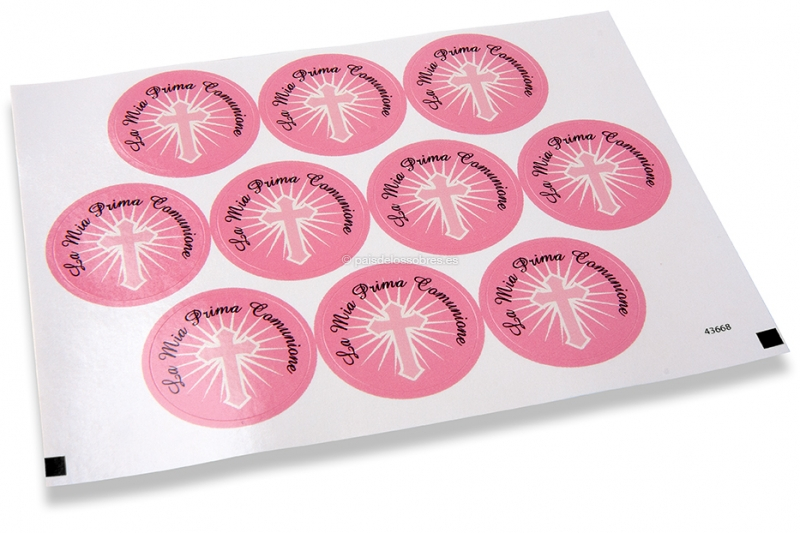 Cierres comunión - la mia prima comunione cruz rosa