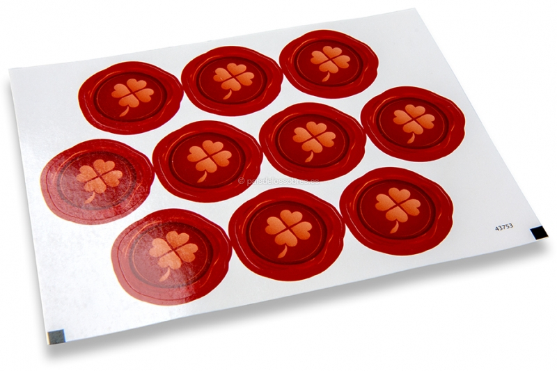 Cierres fiesta - trébol de cuatro hojas