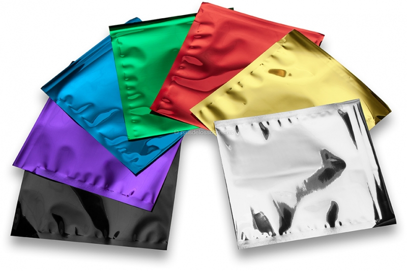 Sobres metalizados de colores
