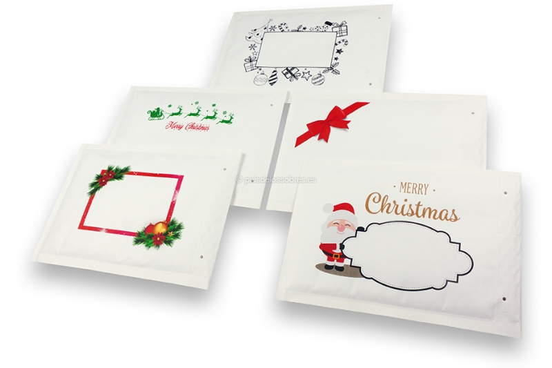Witte kerst luchtkussen enveloppen - compilatie