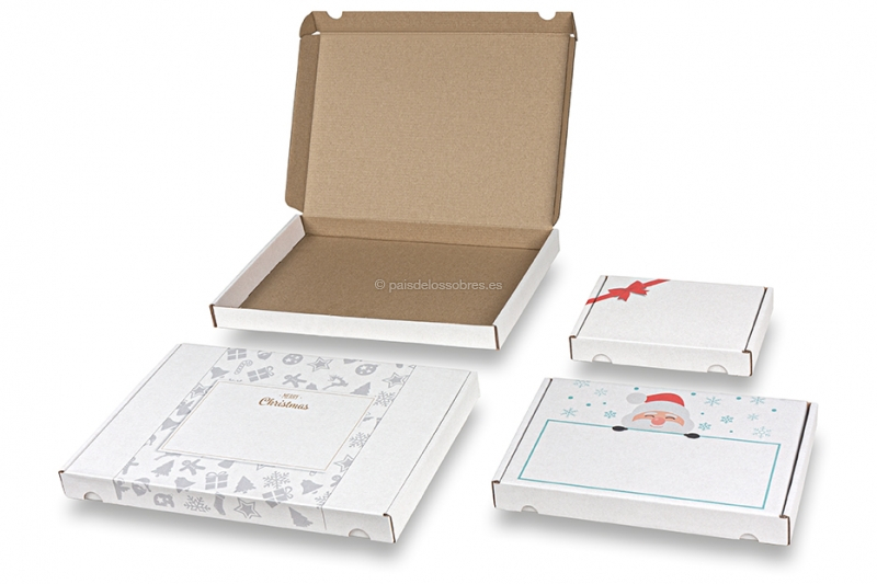 Cajas para envíos postales de Navidad
