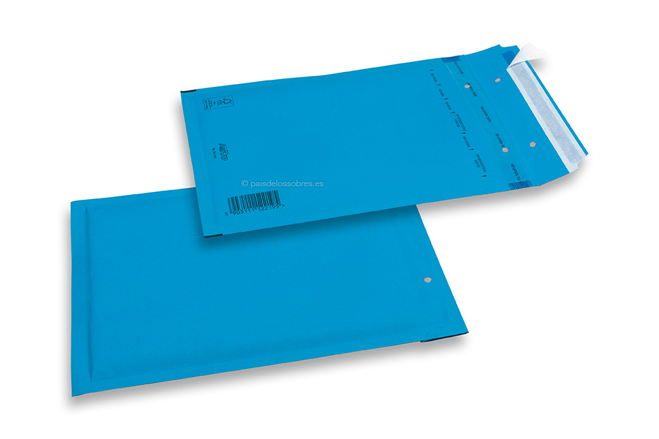 Sobres acolchados de colores - Azul, 80 gramos 180 x 250 mm