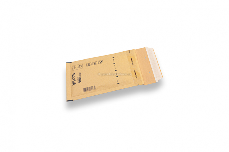 Sobres acolchados de papel de color marrón (80 gramos) - 100 x 165 mm
