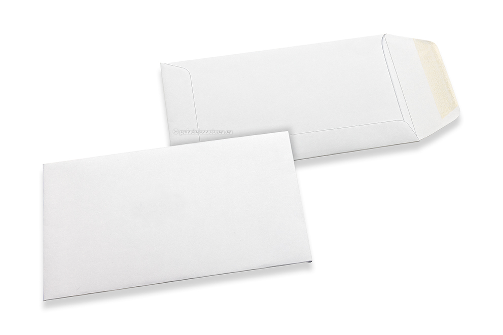 Sobres verticales de colores - Blanco, 65 x 105 mm