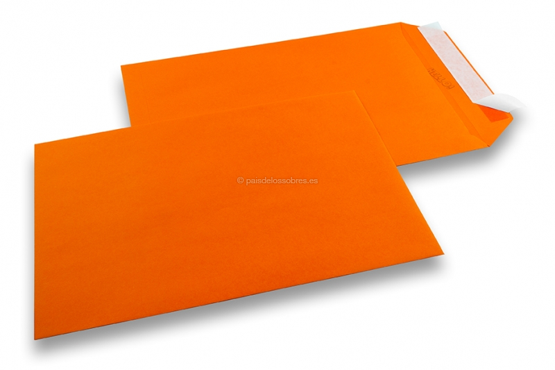 Sobres de papel de color - Naranja, 229 x 324 mm