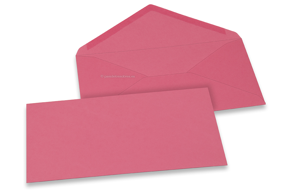 Sobres para tarjetas de felicitación de colores - Rosa, 110 x 220 mm