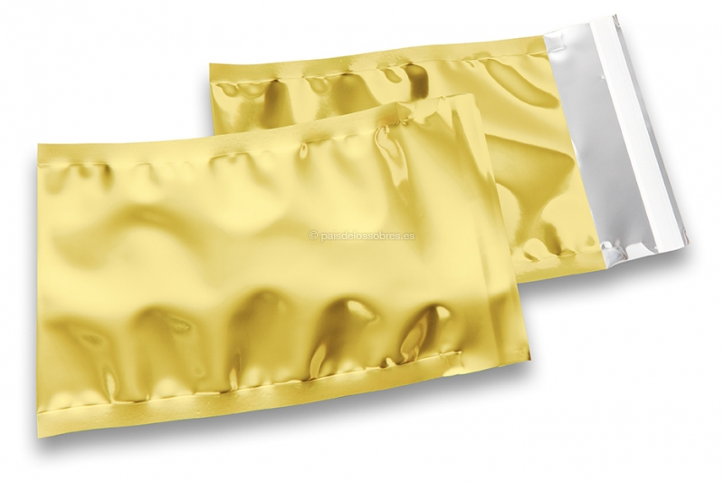 Sobres metalizados de colores -  Dorado 114 x 162 mm