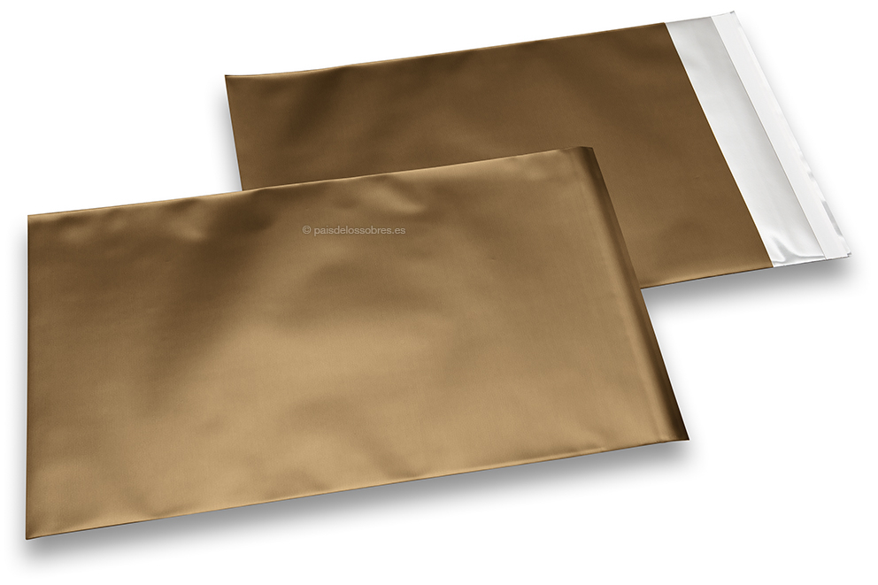 Sobres metalizados mate de colores - Bronce 230 x 320 mm