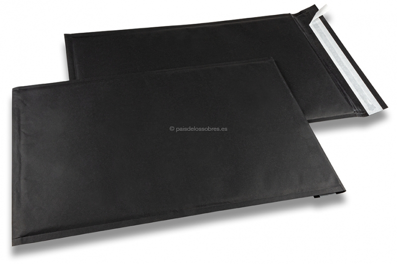 Sobres acolchados negros - 320 x 450 mm, 160 gramos