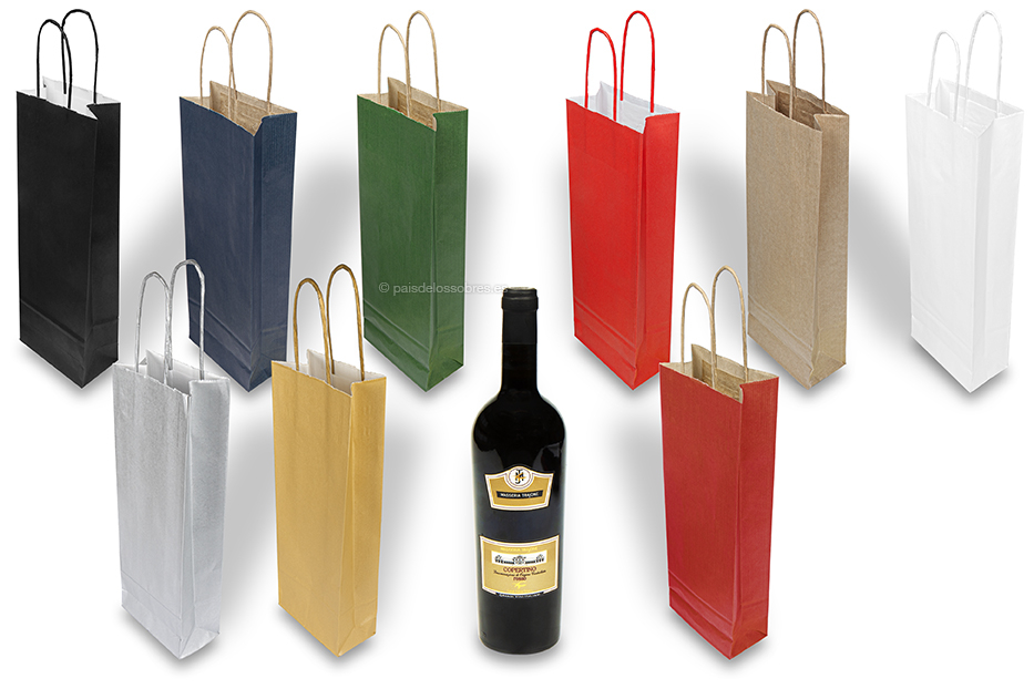 Bolsas de papel para botellas de vino