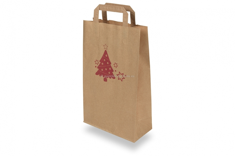 bolsas de papel navideñas online | Paisdelossobres.es