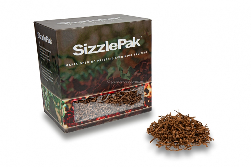 Papel de relleno SizzlePak - Marron (1.25 kg), 80 gramos de papel