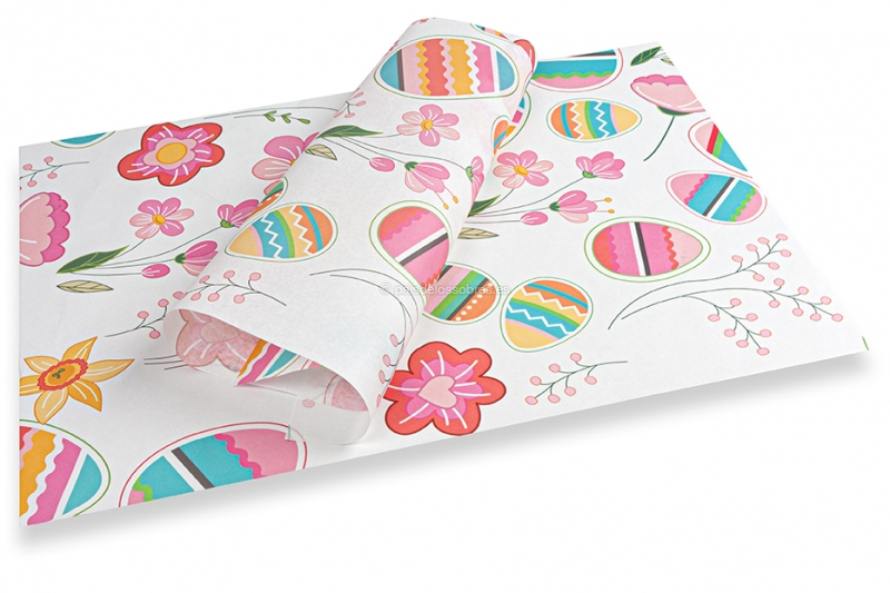 Papel de seda de Pascua - colores chillones