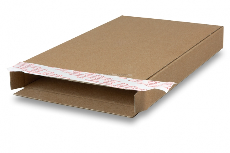 Cajas para envíos postales con cierre autoadhesivo - marron