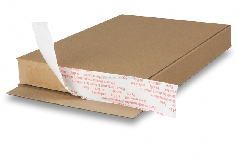 Cajas para envíos postales con cierre autoadhesivo - marron