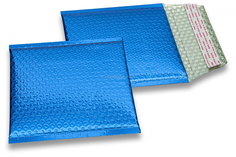 Sobres acolchados ECO metalizados - azul oscuro 165 x 165 mm